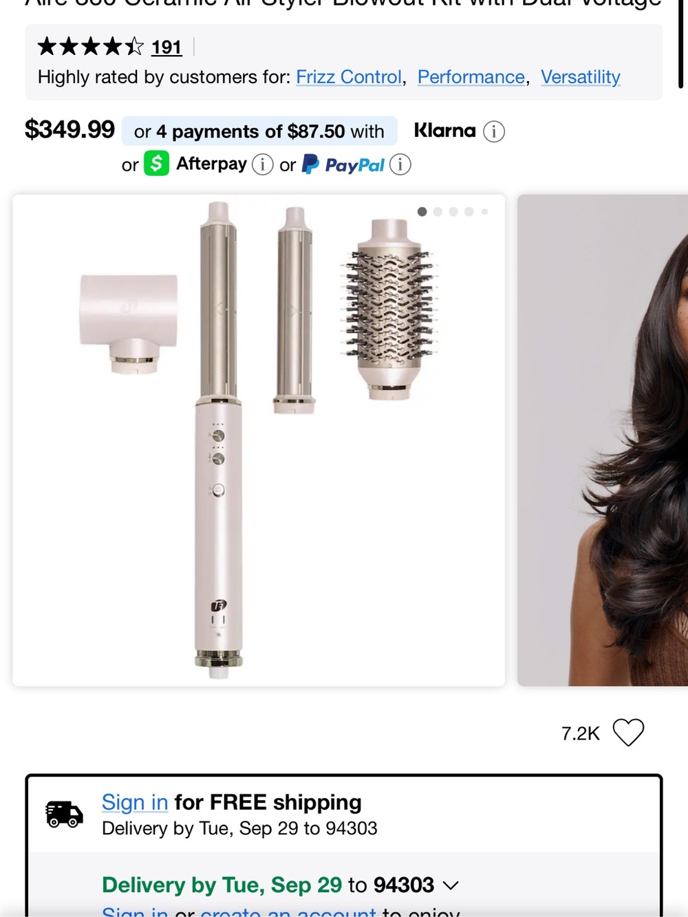 Aire 360 Ceramic Air Styler Blowout Kit- brand new in the box.